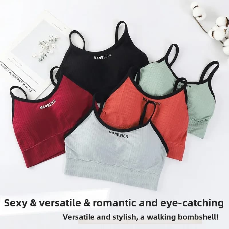 소프트 코튼 튜브탑 스포츠 브라 · Women's Intimates · 스포츠브라 튜브탑 이미지 2