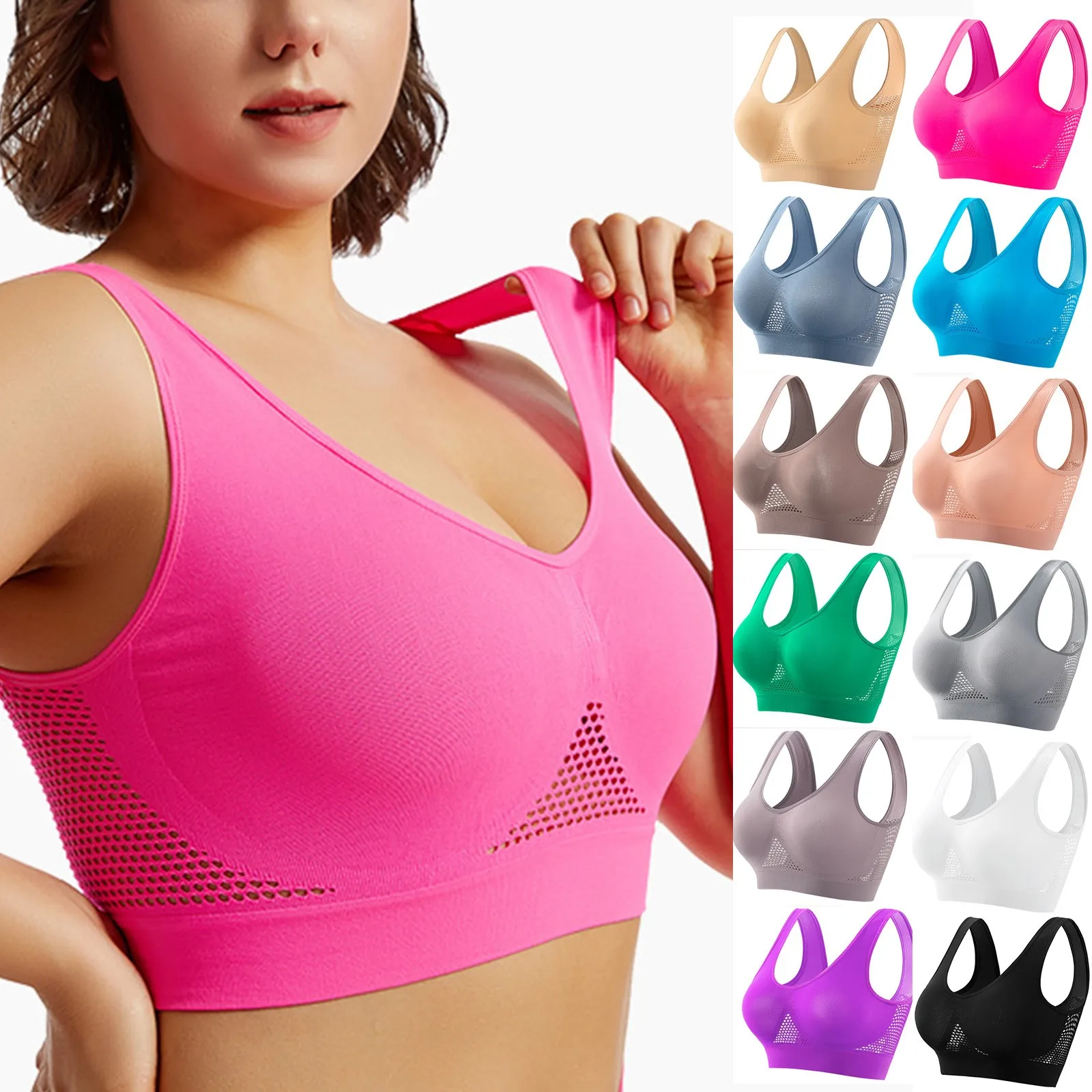 백라인 쇼크업 러닝 스포츠 브라 · Sportswear · 스포츠브라 러닝브라 이미지 2