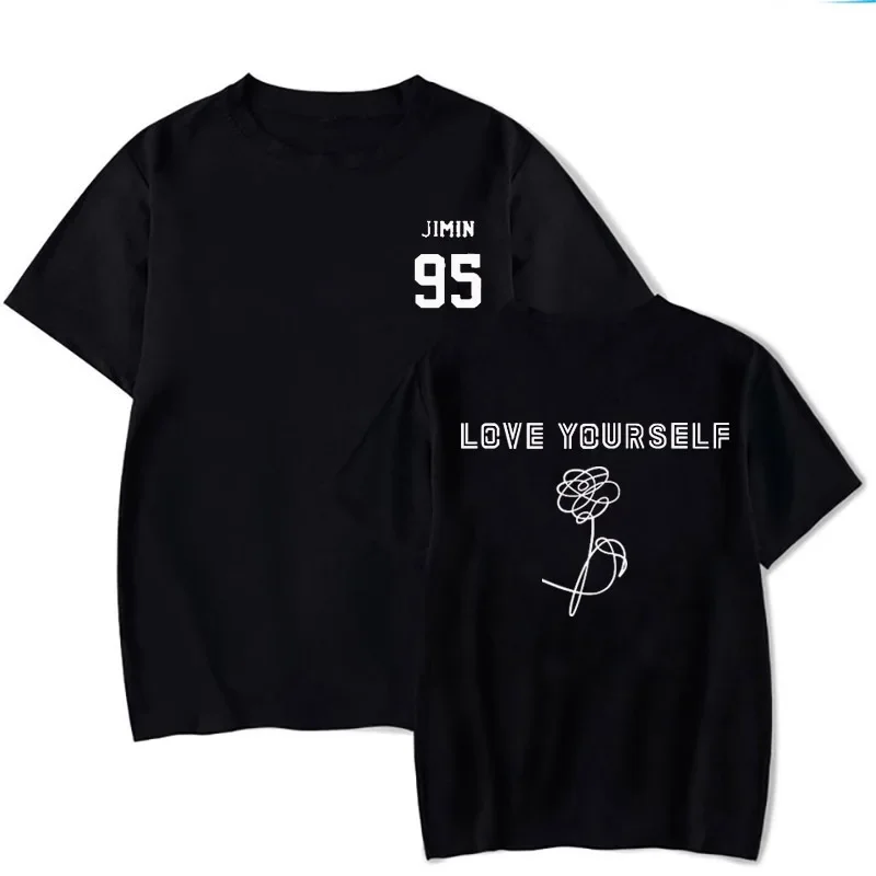 Love Yourself 장미 그래픽 반팔티 · 탑 & 티셔츠 · 반팔티 러브유어셀프 이미지 3