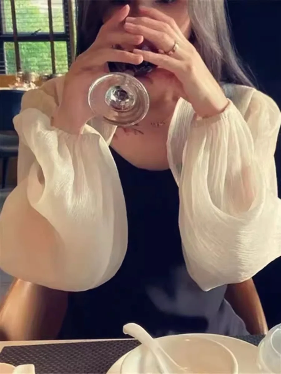 쉬폰 퍼프 볼레로 가디건 썸네일 5