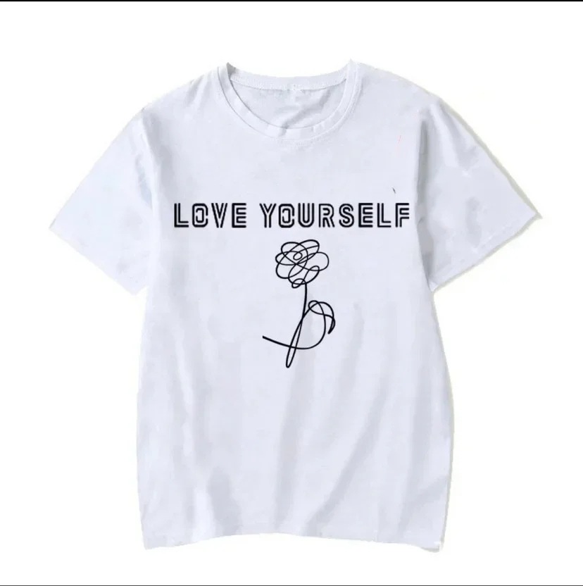 Love Yourself 장미 그래픽 반팔티 썸네일 6