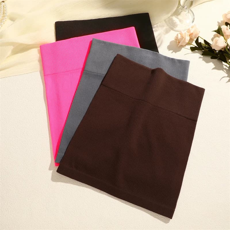 하이웨이스트 골지 H라인 미니스커트 썸네일 5