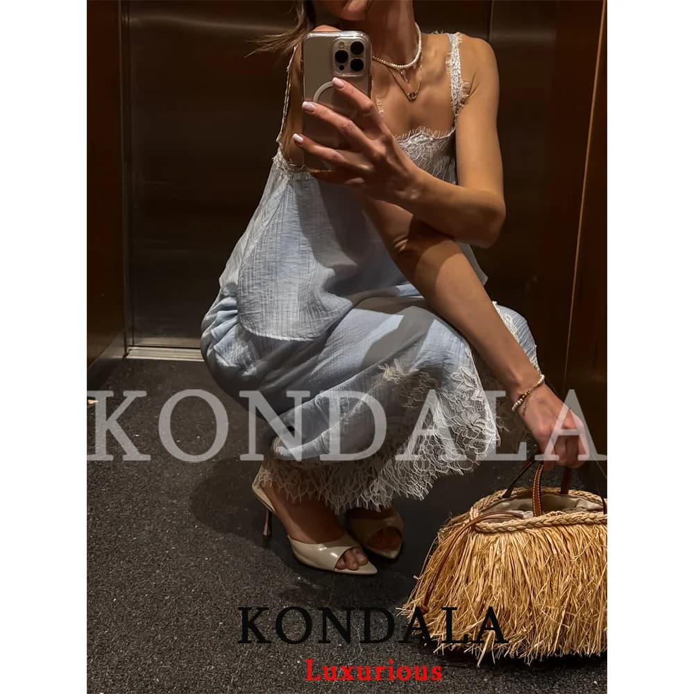 KONDALA 레이스 캐미 스커트 세트 썸네일 5