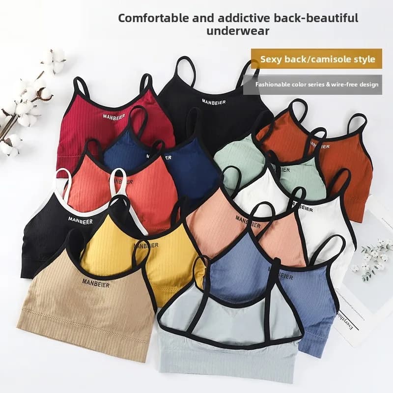 소프트 코튼 튜브탑 스포츠 브라 · Women's Intimates · 스포츠브라 튜브탑