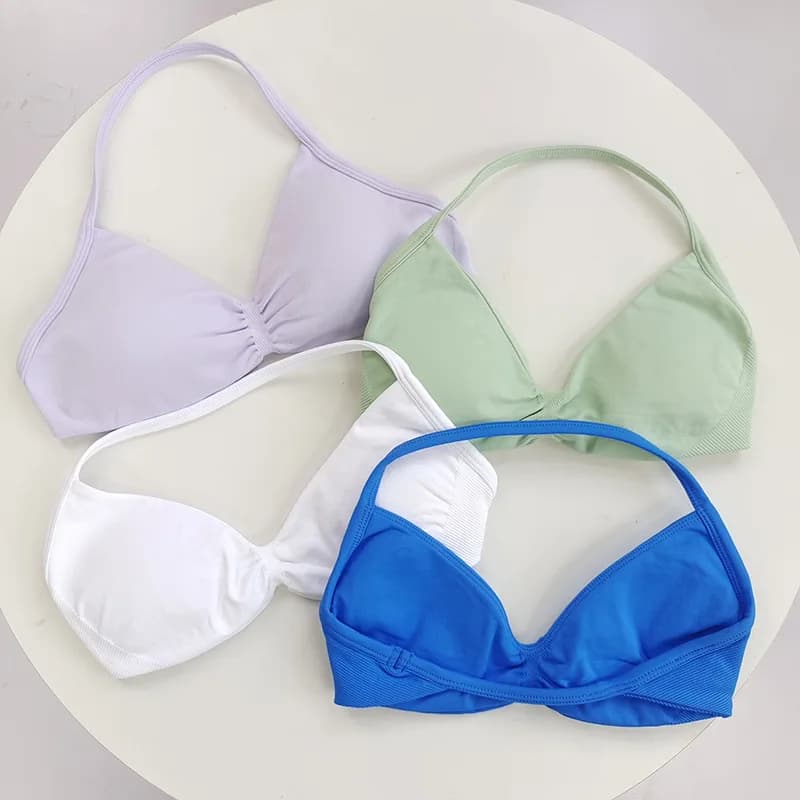 레이스업 씬스트랩 스포츠 브라탑 · Sportswear · 스포츠브라 씬스트랩