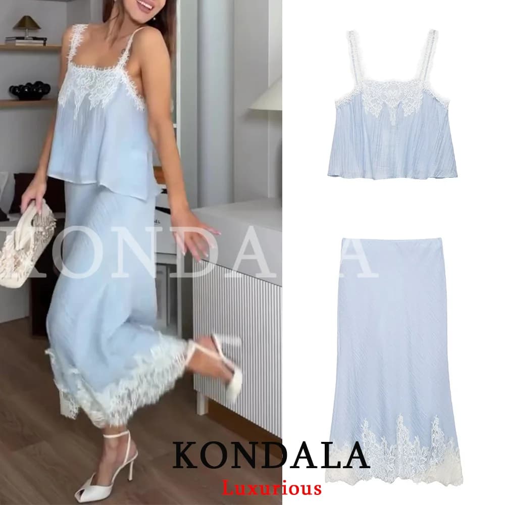 KONDALA 레이스 캐미 스커트 세트 · 셋업 · KONDALA 레이스