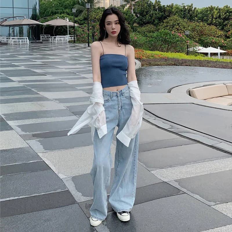 빈티지 루즈 스트레이트 와이드 데님 · 청바지(신품) · 빈티지데님 와이드핏 이미지 3