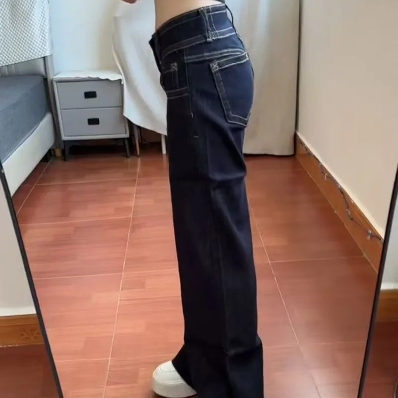 더블 웨이스트 로우라이즈 부츠컷 데님 · 청바지(신품) · 로우라이즈 부츠컷데님 이미지 2