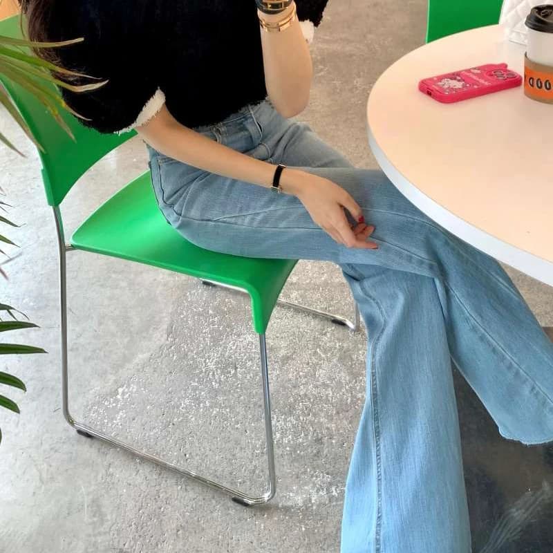 하이웨이스트 슬림핏 마이크로 플레어 데님 팬츠 · 청바지(신품) · 하이웨스트 슬림핏 이미지 3