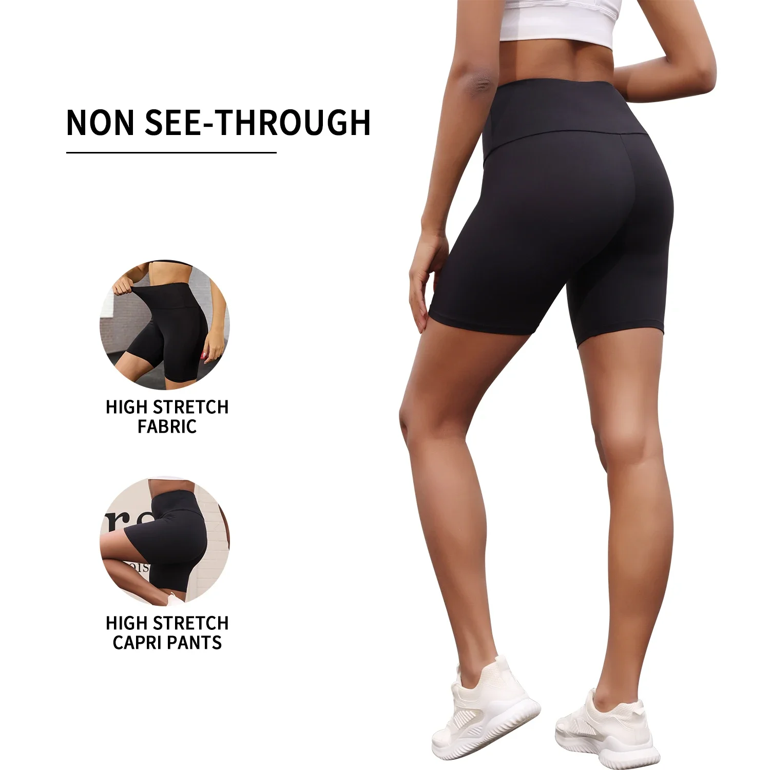 복부보정 하이웨이스트 바이커 쇼츠 · Sportswear · 바이커쇼츠 복부보정 이미지 2