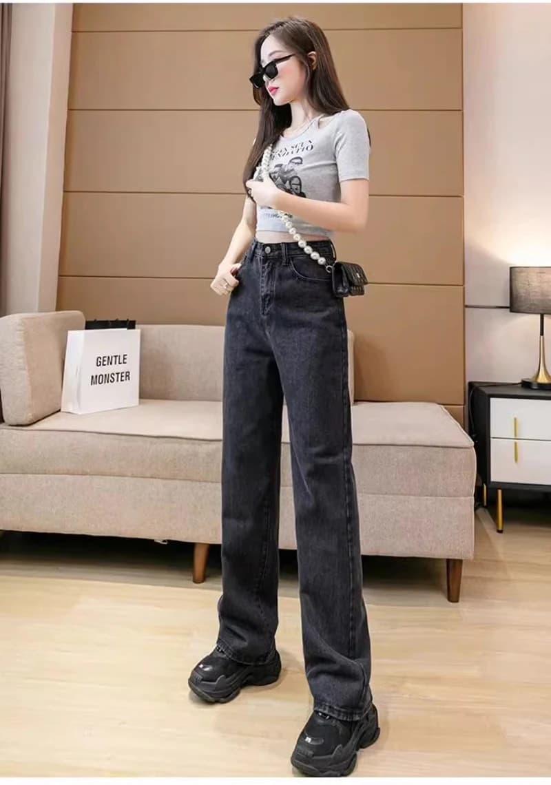 빈티지 루즈 스트레이트 와이드 데님 · 청바지(신품) · 빈티지데님 와이드핏 이미지 4