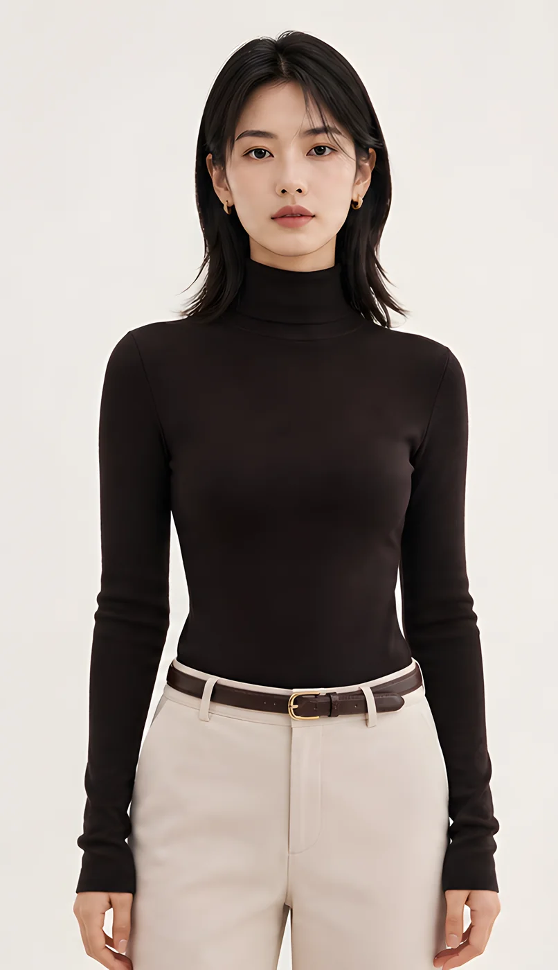 FSLE 비엘라 울 워셔블 목폴라 긴팔티 · 스웨터 및 점퍼 · FSLE 목폴라