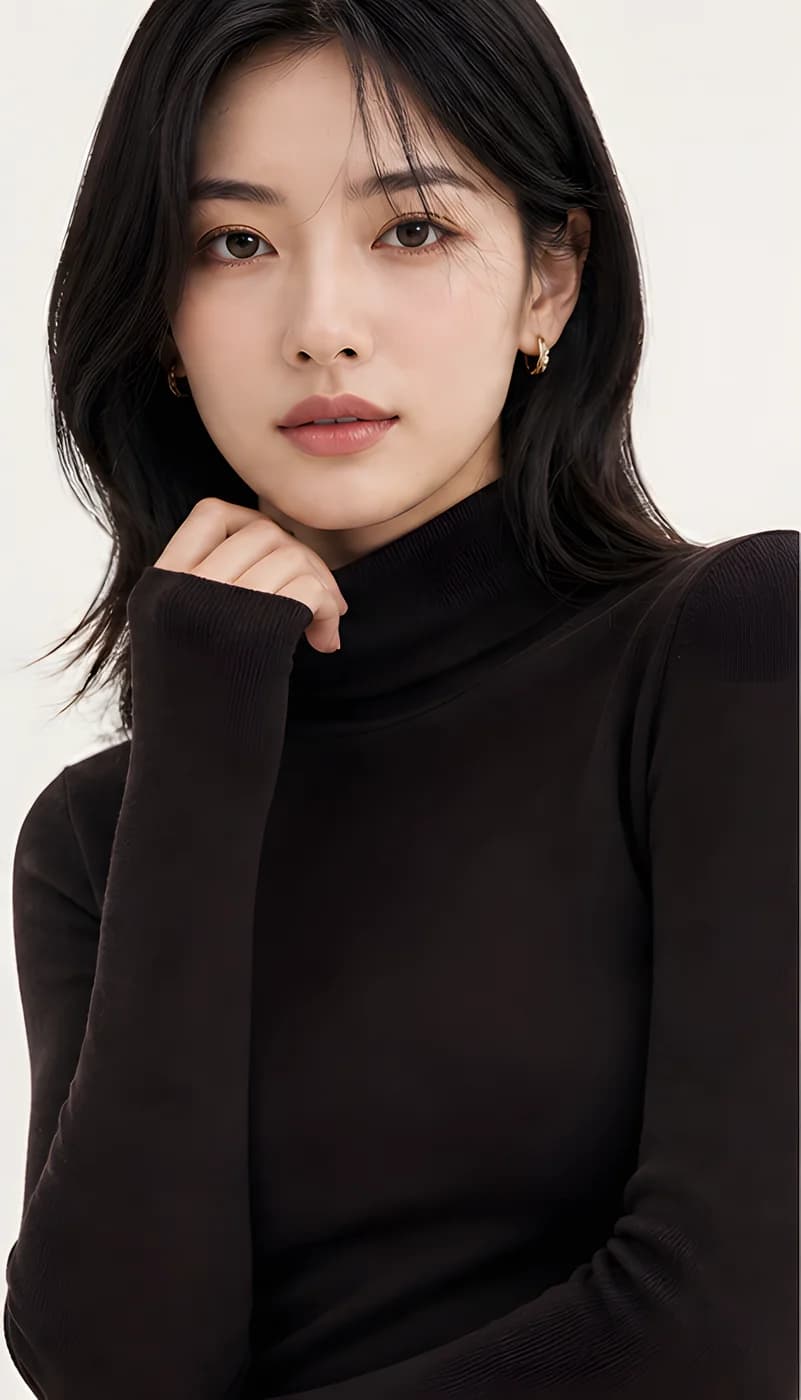 FSLE 비엘라 울 워셔블 목폴라 긴팔티 · 스웨터 및 점퍼 · FSLE 목폴라 이미지 3