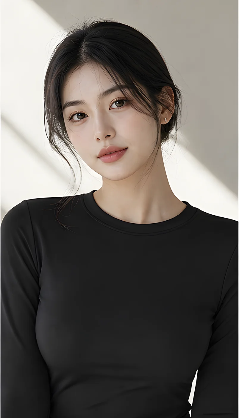 베이직 슬림핏 긴소매 티셔츠 · 탑 & 티셔츠 · 긴소매티 슬림핏 이미지 3