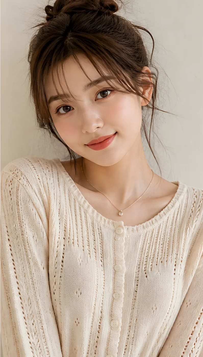 포근한 펀칭 니트 롱 원피스 · 원피스 · 니트원피스 롱원피스 이미지 3